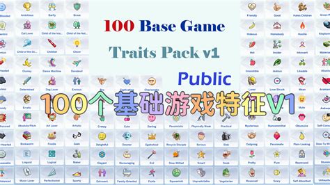 100 Base Game Traits Pack v1.7 .